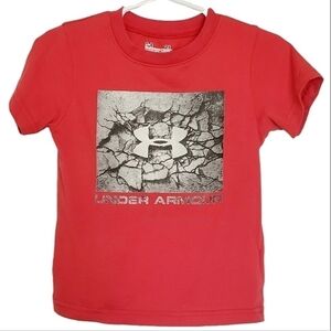 K1305 * Under Armour Graphic Boys Tee Red Size 2T